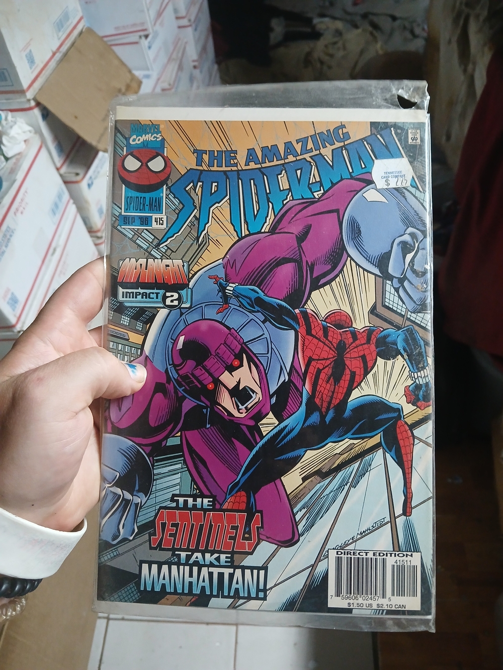 copy of The Amazing Spider-Man #415 published by Marvel Comics in September 1996